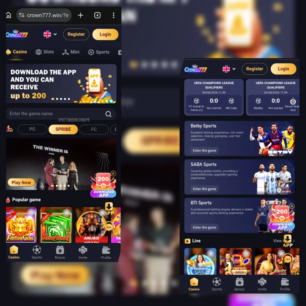 Crown777 game